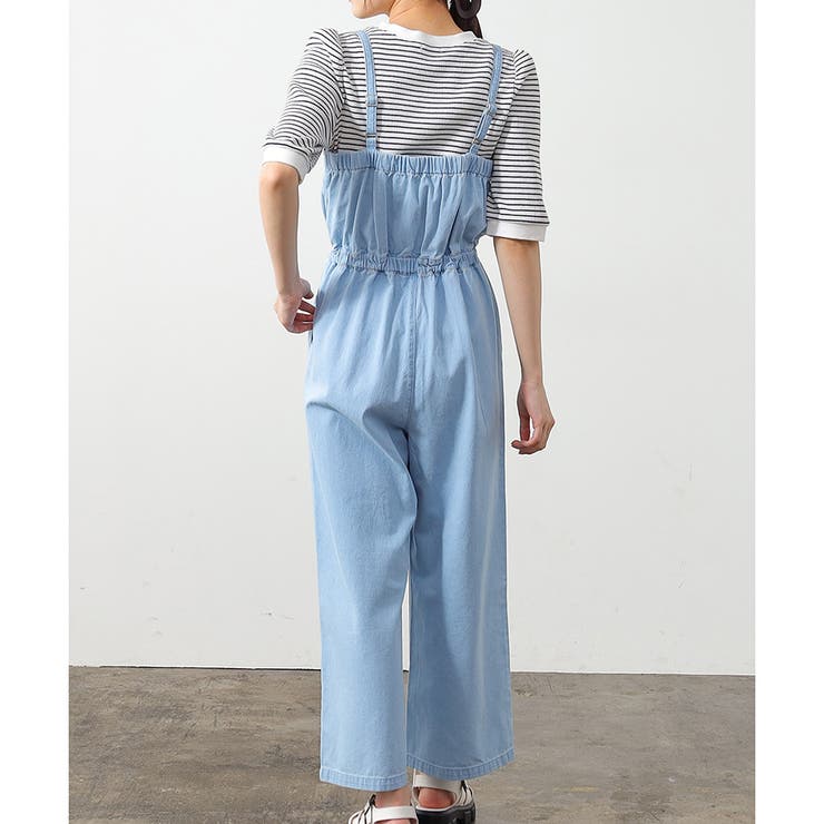 オールインワン デニム 綿 | Honeys | 詳細画像3 