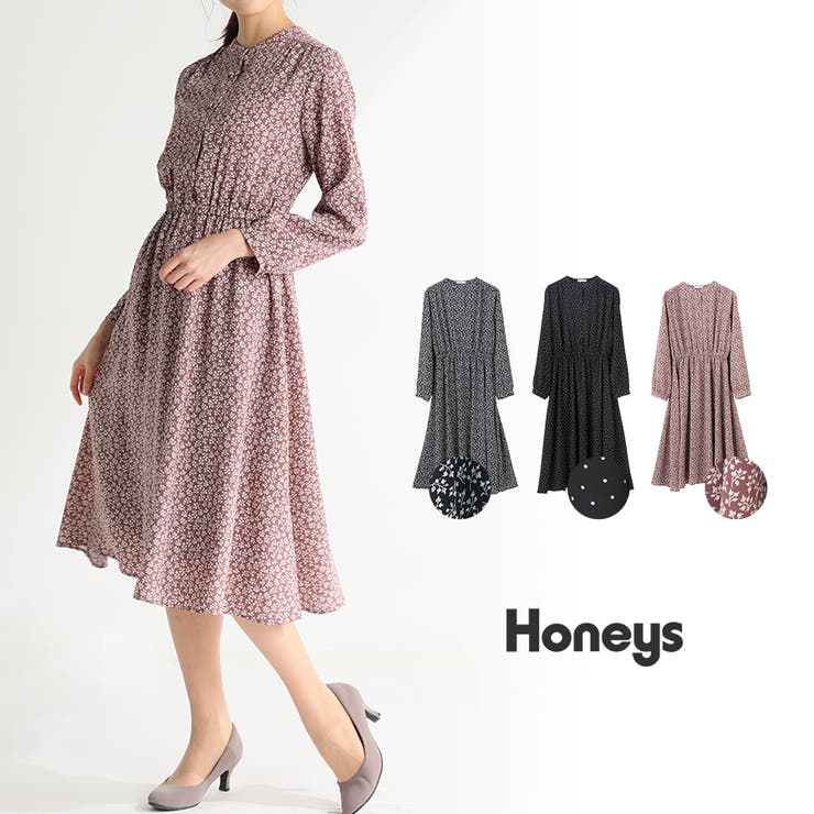 ワンピース 長袖 きれいめ 品番 Hnsw Honeys ハニーズ のレディースファッション通販 Shoplist ショップリスト