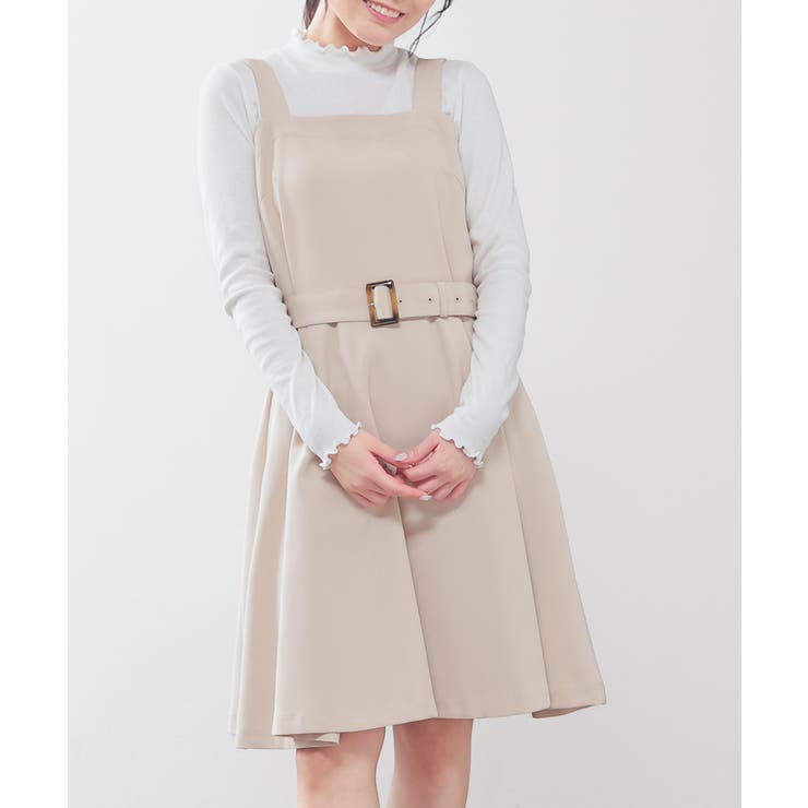 美品マスターバニーノースリーブフード付きワンピース ベージュ 【公式