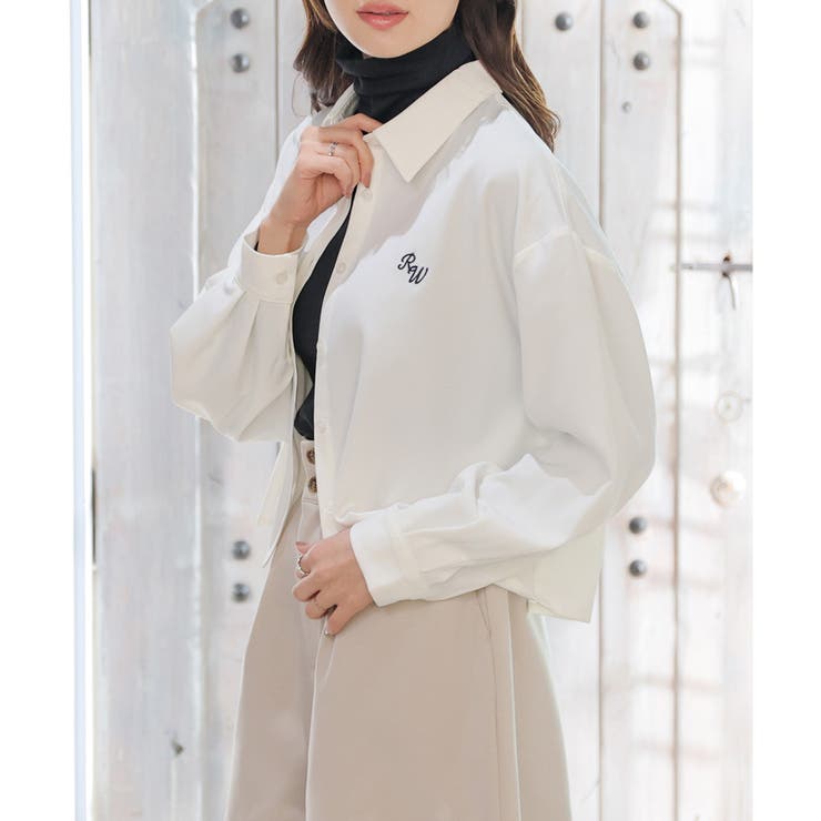 ホワイト | シャツ レディース ショート丈 | Honeys