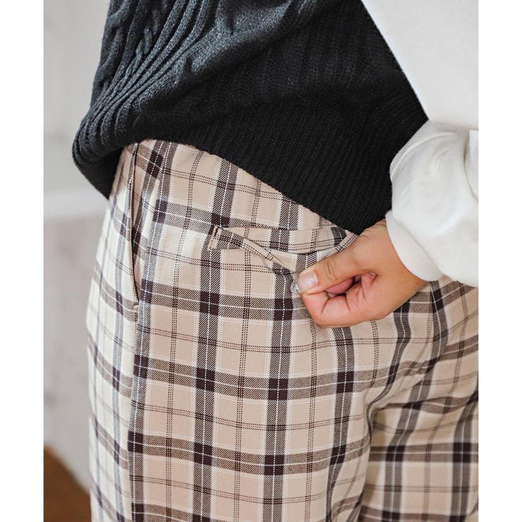 【ハニーズ】パンツ ストレートパンツ チェック | Honeys | 詳細画像9 