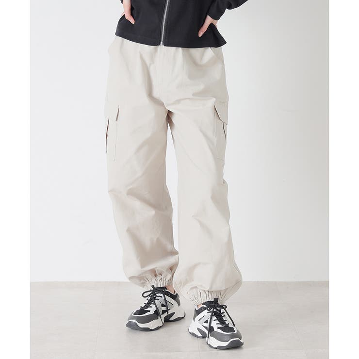 グレージュ | パンツ レディース ゆったり | Honeys