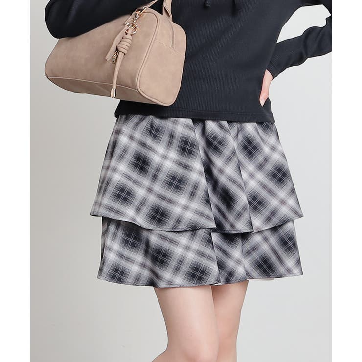 クロチェック | ボトムス スカート ミニスカート | Honeys