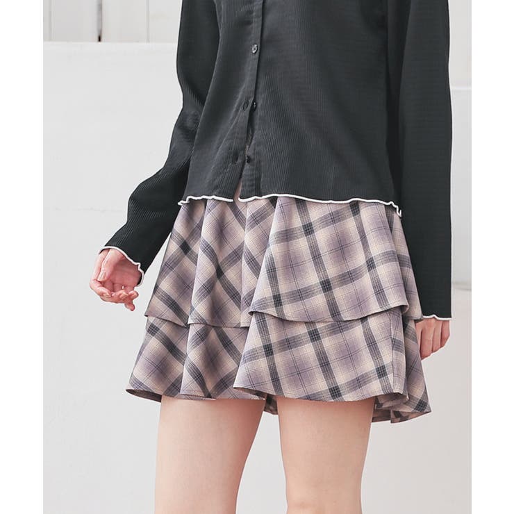 グレーチェック | ボトムス スカート ミニスカート | Honeys