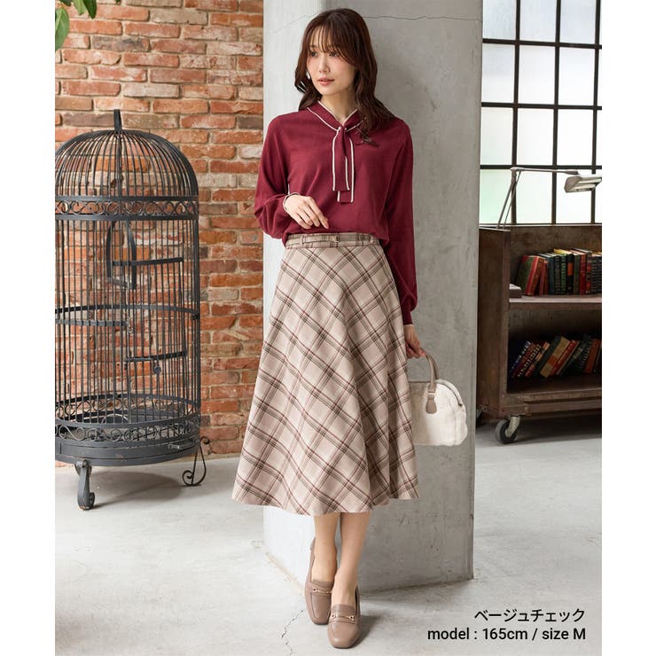 【ハニーズ】ボトムス スカート ひざ丈 | Honeys | 詳細画像2 