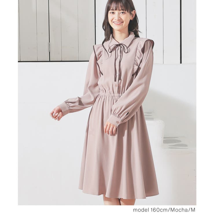 ワンピース フリルワンピース 長袖 | Honeys | 詳細画像11 