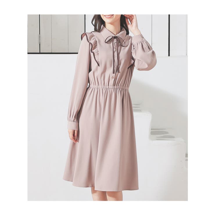 ワンピース フリルワンピース 長袖 | Honeys | 詳細画像13 