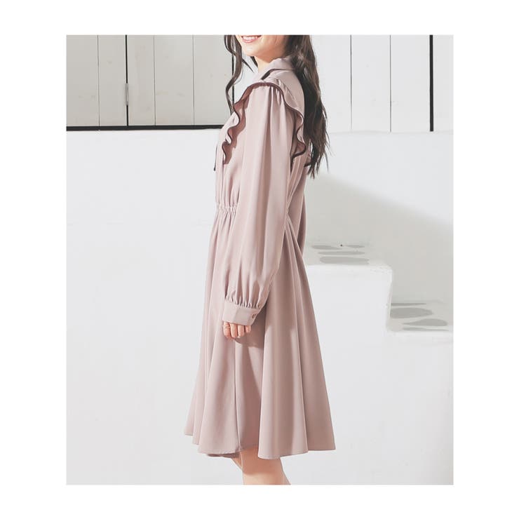 ワンピース フリルワンピース 長袖 | Honeys | 詳細画像14 