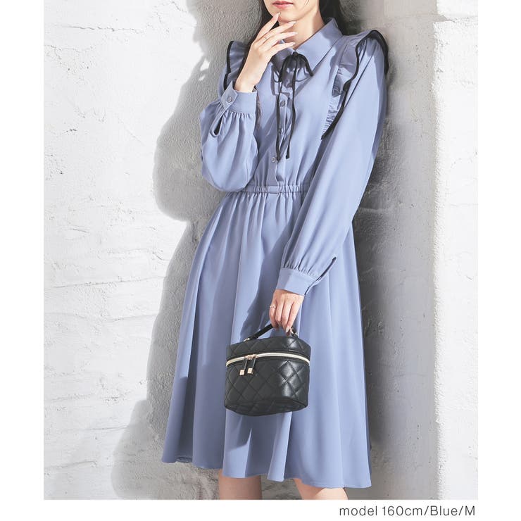 ワンピース フリルワンピース 長袖 | Honeys | 詳細画像6 