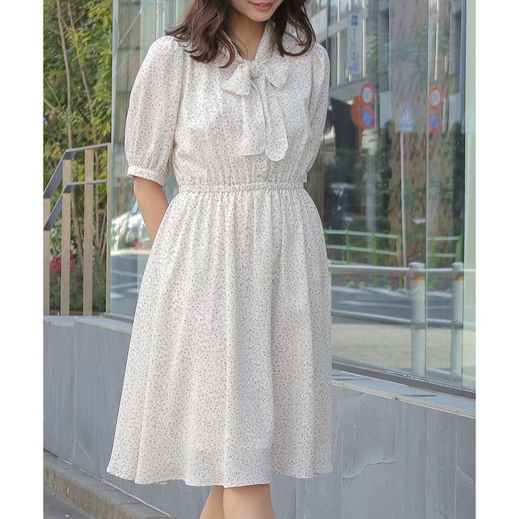 ワンピース 5分袖 ボウタイ 品番 Hnsw Honeys ハニーズ のレディースファッション通販 Shoplist ショップリスト