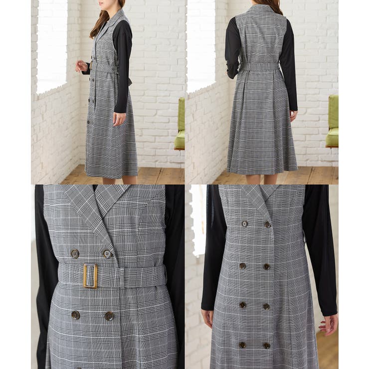 ワンピース ノースリーブ ロング丈 | Honeys | 詳細画像15 