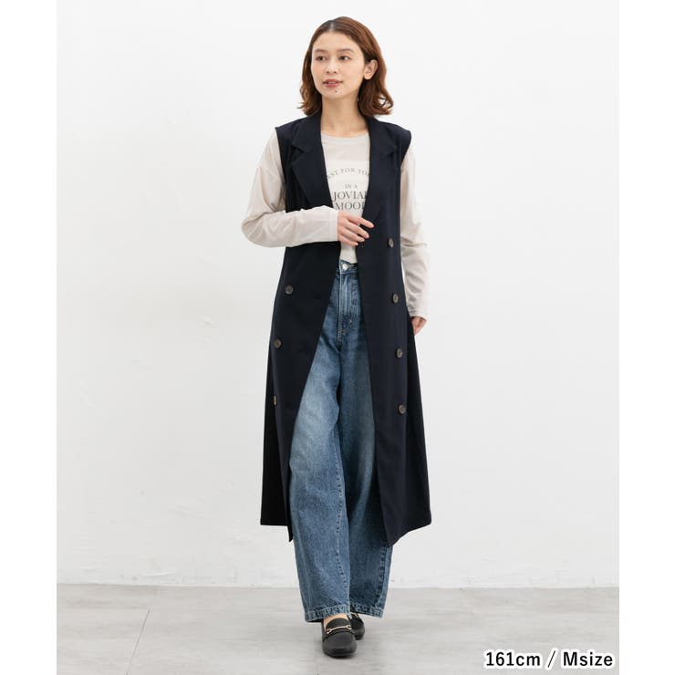 ワンピース ノースリーブ ロング丈 | Honeys | 詳細画像2 