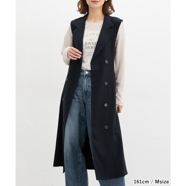 ワンピース ノースリーブ ロング丈 | Honeys | 詳細画像3 