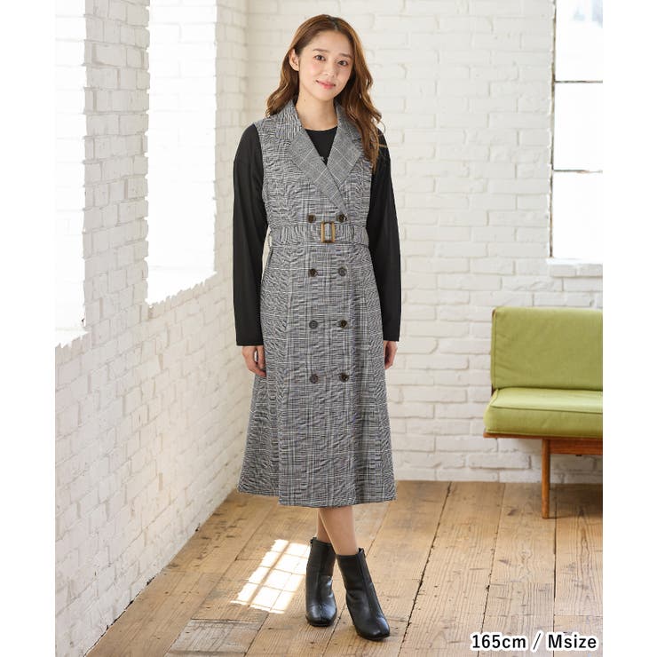 ワンピース ノースリーブ ロング丈 | Honeys | 詳細画像4 