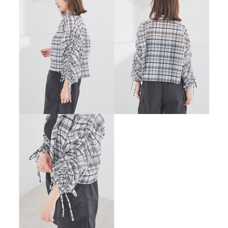 トップス シャツ シアーシャツ | Honeys | 詳細画像15 