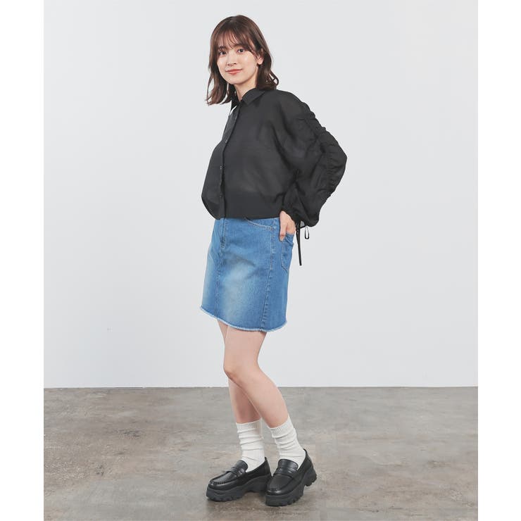 トップス シャツ シアーシャツ | Honeys | 詳細画像4 