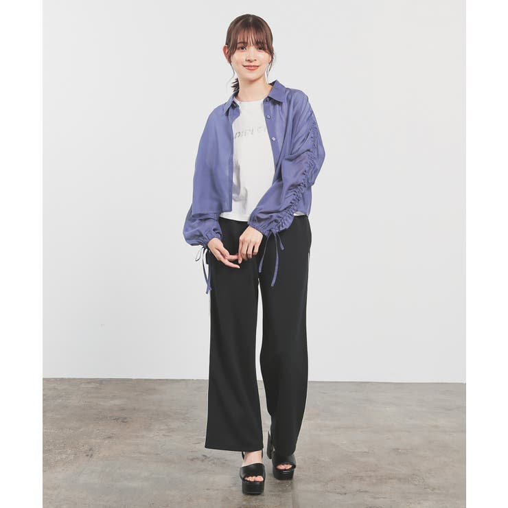 トップス シャツ シアーシャツ | Honeys | 詳細画像6 