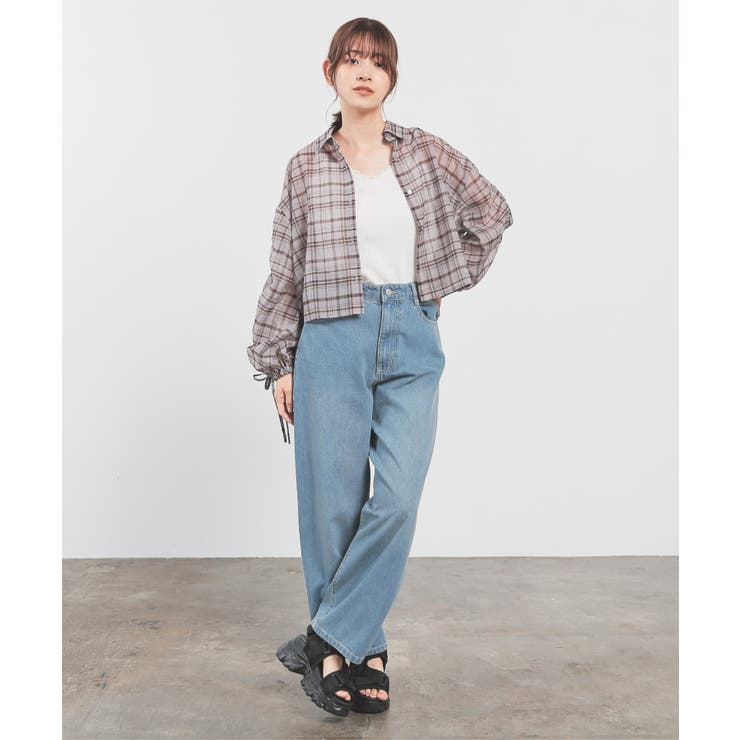 トップス シャツ シアーシャツ | Honeys | 詳細画像9 