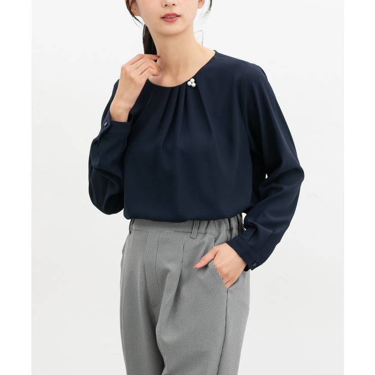 トップス ブラウス 長袖 | Honeys | 詳細画像8 