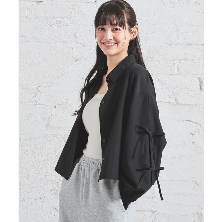 ブラック | トップス シャツ ブラウス | Honeys