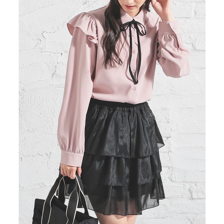 ピンク | トップス ブラウス 長袖 | Honeys