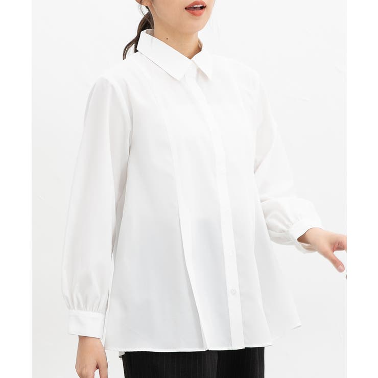 ホワイト | トップス ブラウス 長袖 | Honeys