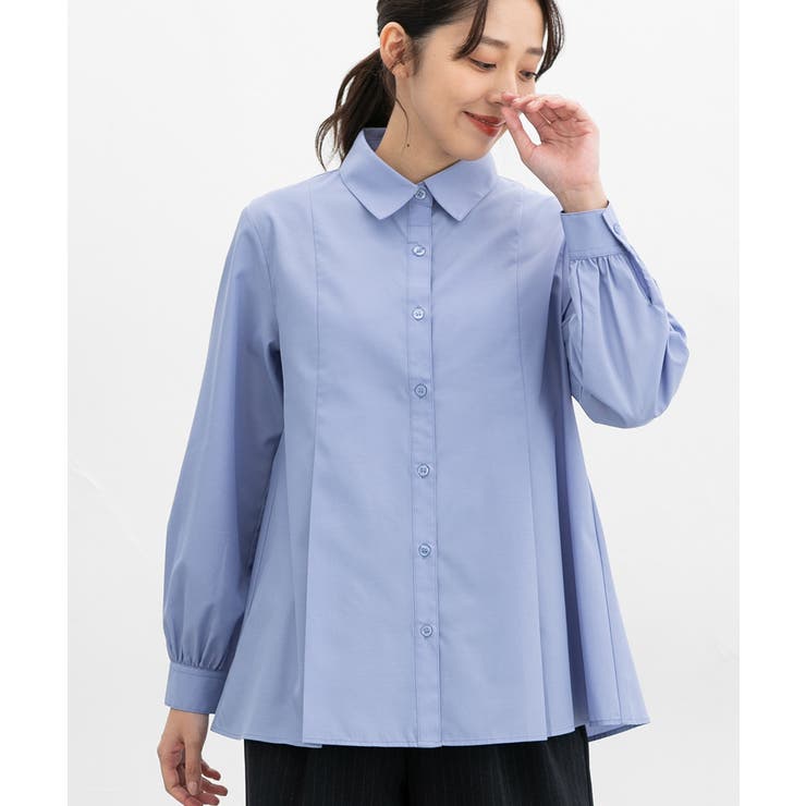 ブルー | トップス ブラウス 長袖 | Honeys