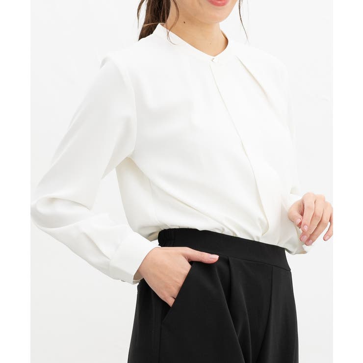 ホワイト | トップス ブラウス 長袖 | Honeys