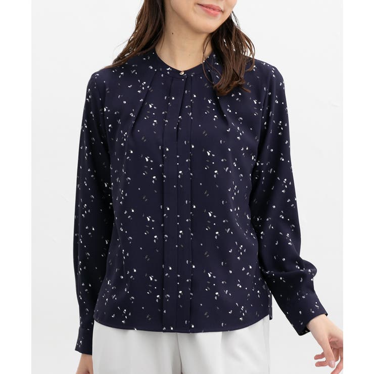 コン×グレー | トップス ブラウス 長袖 | Honeys