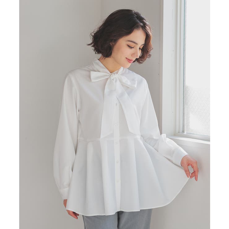 アイボリー | トップス ブラウス 長袖 | Honeys