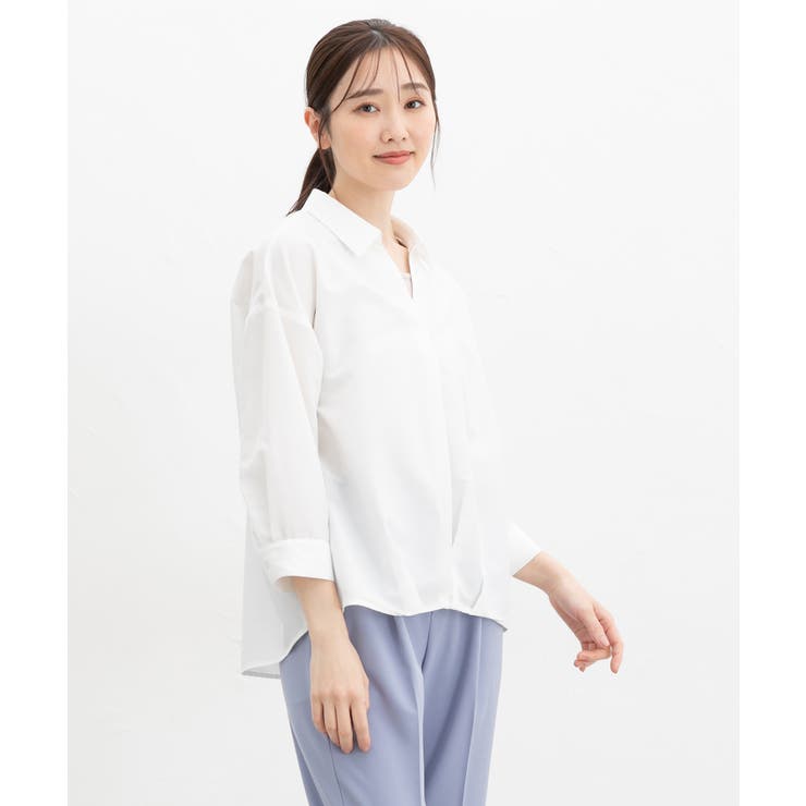 トップス ブラウス 裾タックブラウス | Honeys | 詳細画像8 