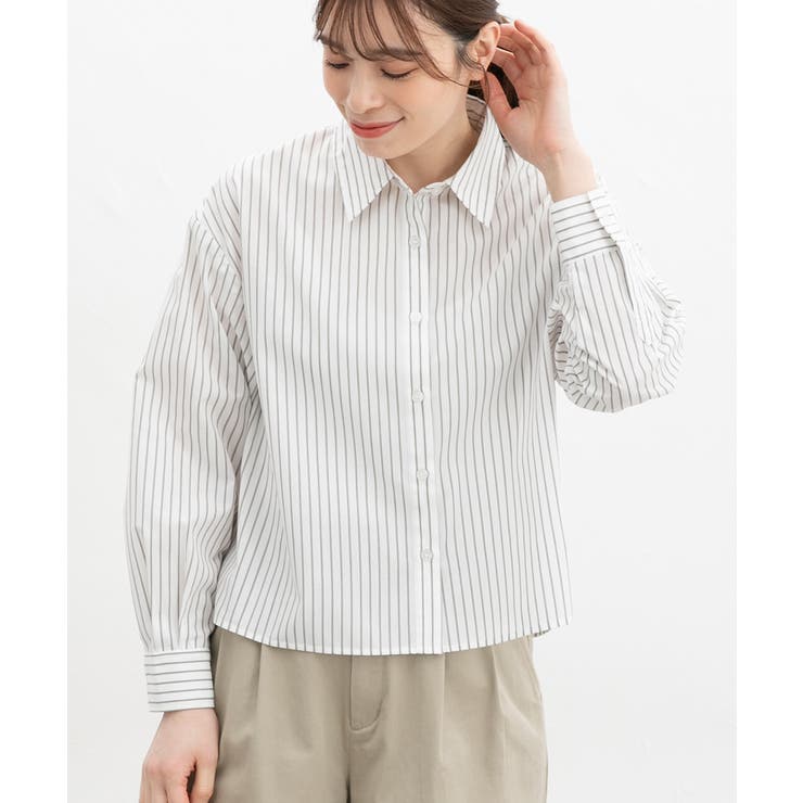 オフストライプ | トップス ブラウス 長袖 | Honeys