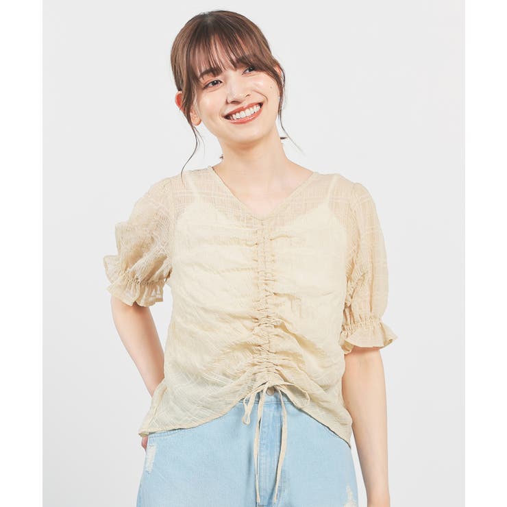 トップス ブラウス 半袖 | Honeys | 詳細画像8 