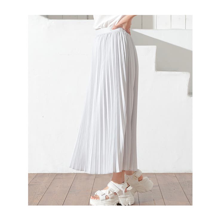 スカート ロングスカート プリーツスカート[品番：HNSW0009174