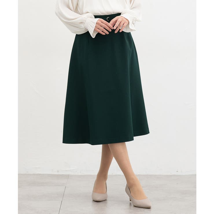 グリーン | ボトムス スカート ひざ丈 | Honeys