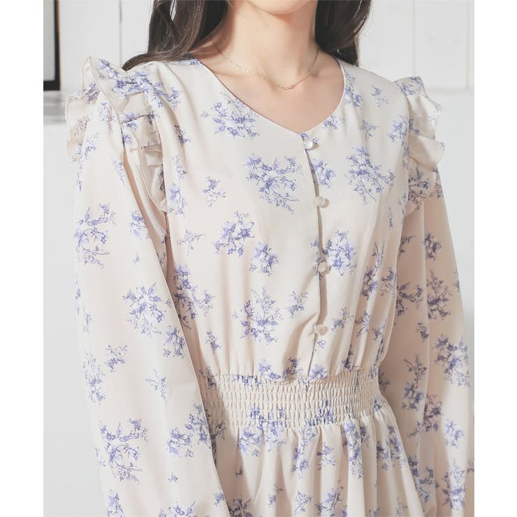 ワンピース フリルワンピース 長袖 | Honeys | 詳細画像9 