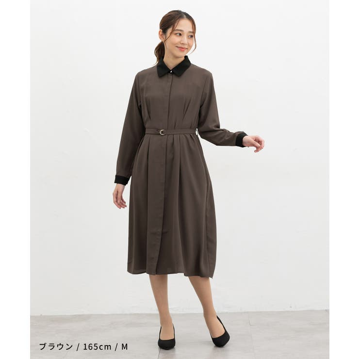 ワンピース 長袖 ロング丈 | Honeys | 詳細画像8 