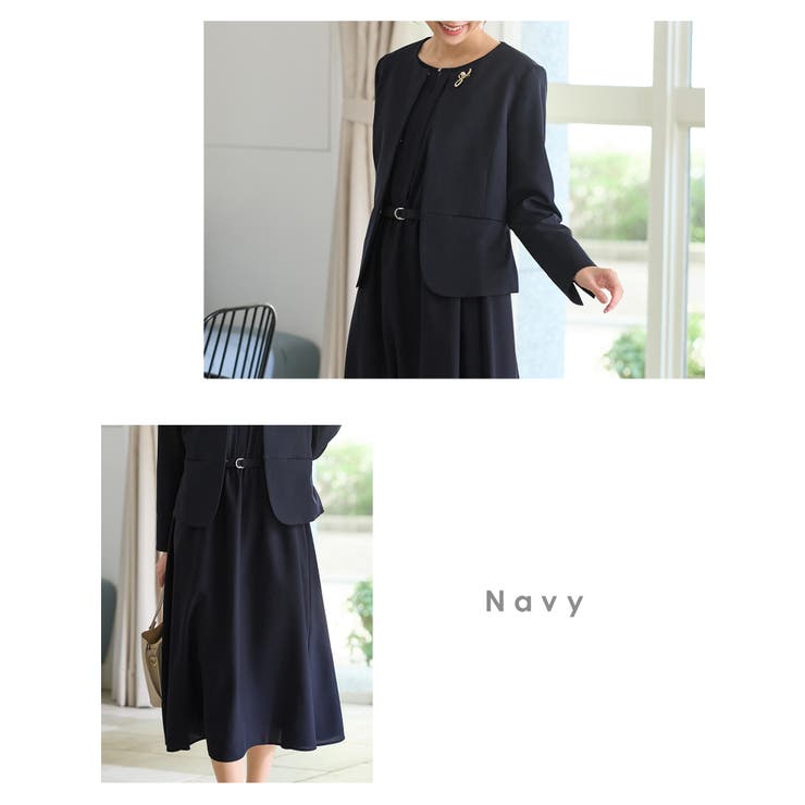 ワンピース 長袖 ロング丈 | Honeys | 詳細画像12 