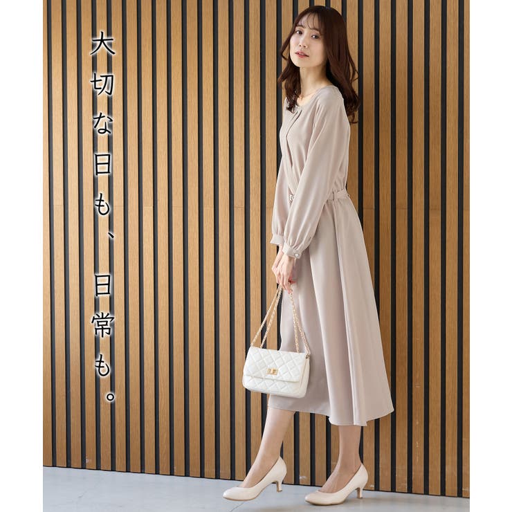 ワンピース 長袖 ロング丈 | Honeys | 詳細画像2 