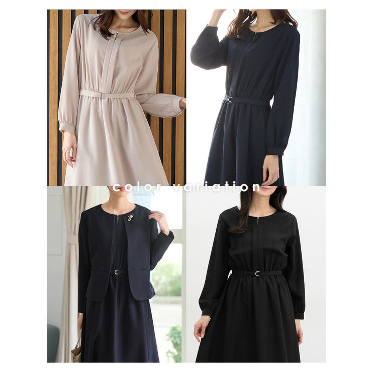 ワンピース 長袖 ロング丈 | Honeys | 詳細画像3 