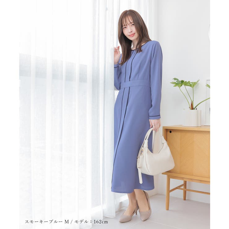 ワンピース 長袖 ロング丈 | Honeys | 詳細画像7 