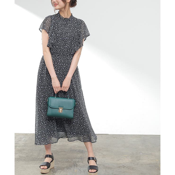 【ハニーズ】ワンピース ロング丈 フリル袖 | Honeys | 詳細画像3 