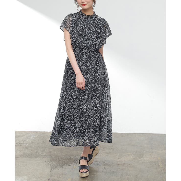 【ハニーズ】ワンピース ロング丈 フリル袖 | Honeys | 詳細画像5 