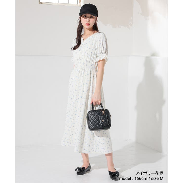 ワンピース 半袖 ロング丈 | Honeys | 詳細画像2 