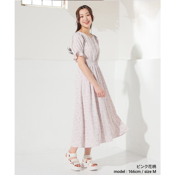 ワンピース 半袖 ロング丈 | Honeys | 詳細画像6 
