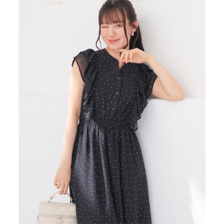 ワンピース 半袖 ロング丈 | Honeys | 詳細画像4 