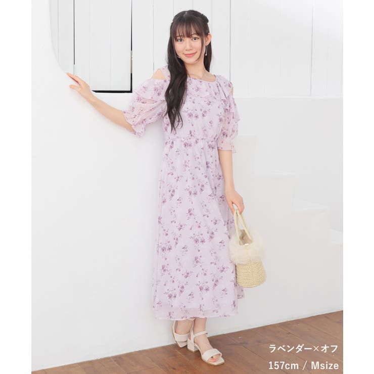 ワンピース ノースリーブ ロング丈 | Honeys | 詳細画像7 
