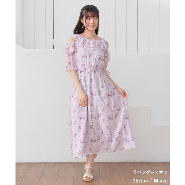 ワンピース ノースリーブ ロング丈 | Honeys | 詳細画像8 
