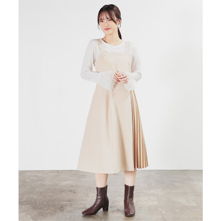 ワンピース ノースリーブ ロング丈[品番：HNSW0009494]｜Honeys