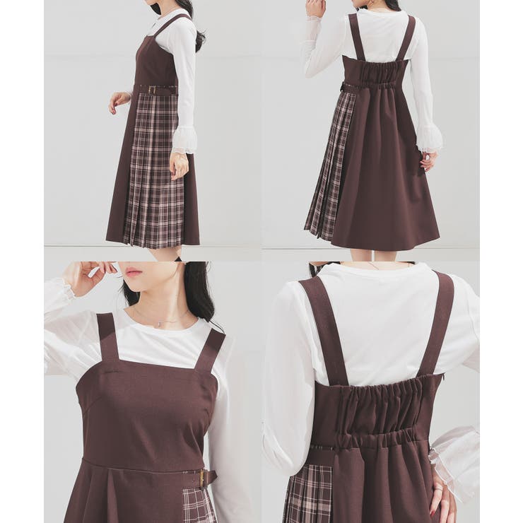 ワンピース ジャンパースカート ノースリーブ | Honeys | 詳細画像13 